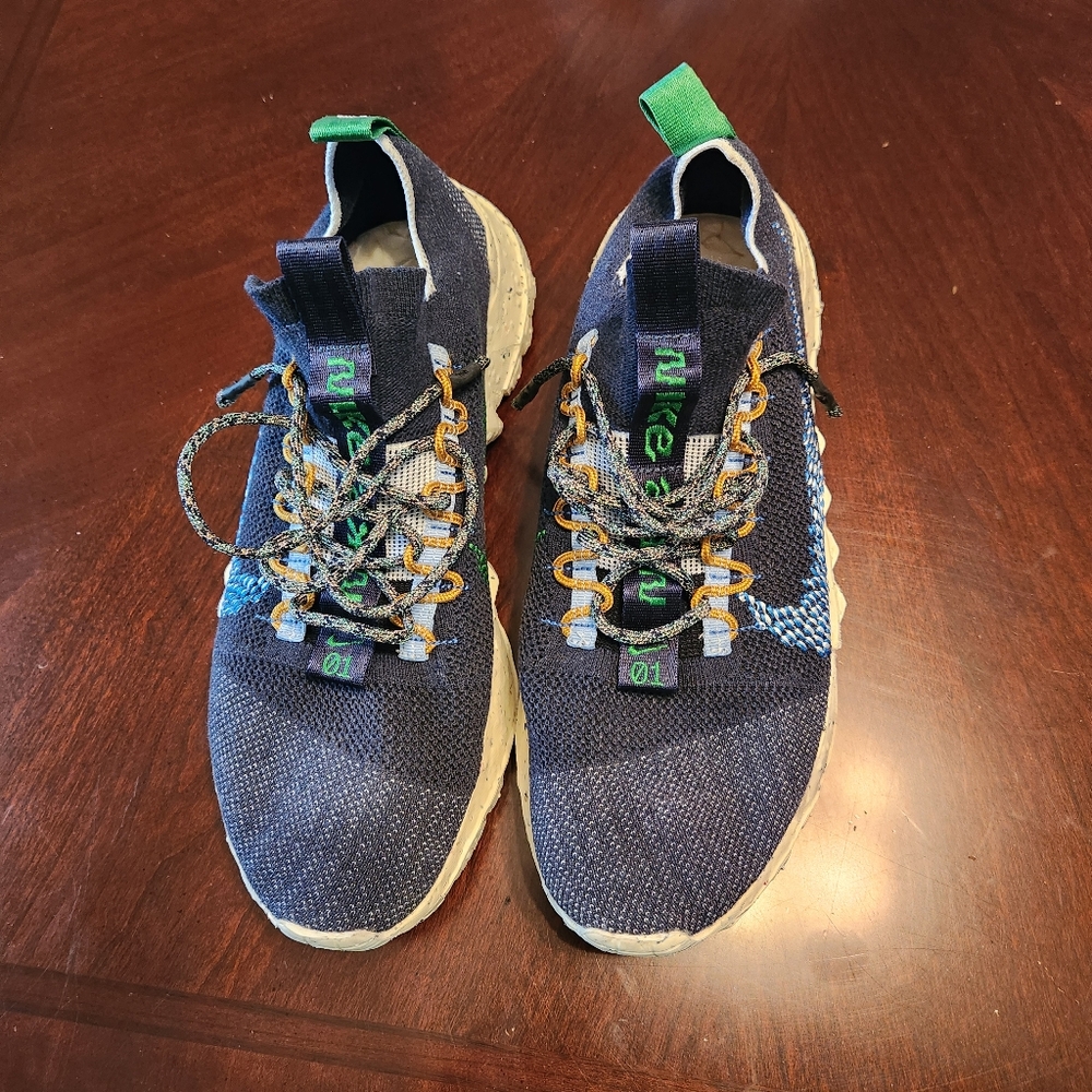 Nike Blue and Green Sneakers